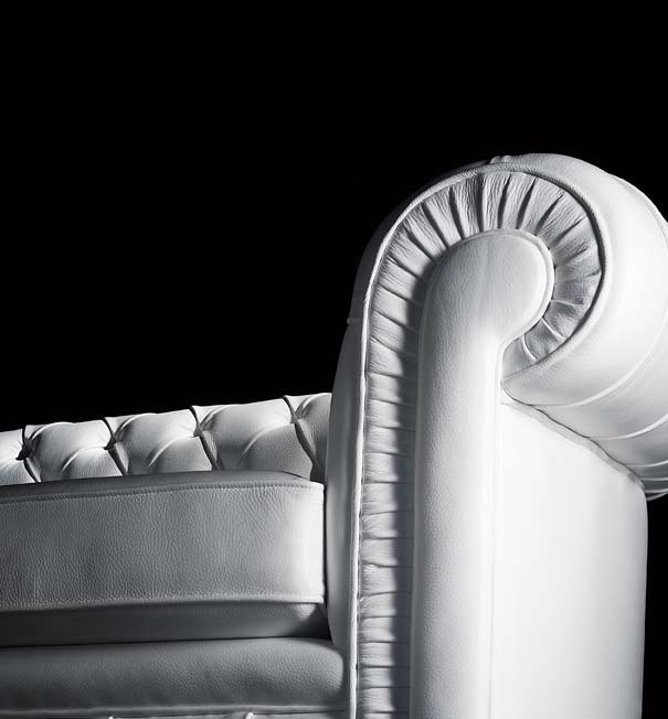 Canapé Chesterfield assise coussins